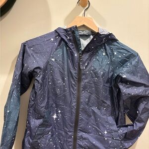 Lands' End Blue Star Pattern Jacket